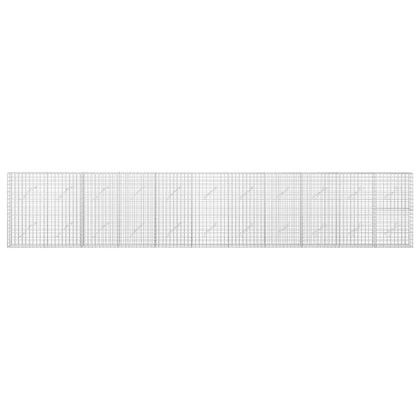 vidaXL Gabión s drôtom 5 mm a sieťou 5x5 cm 550x10x100 cm – Obrázok 3
