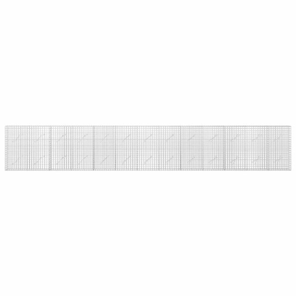 vidaXL Gabión s drôtom 5 mm a sieťou 5x5 cm 650x10x100 cm – Obrázok 3
