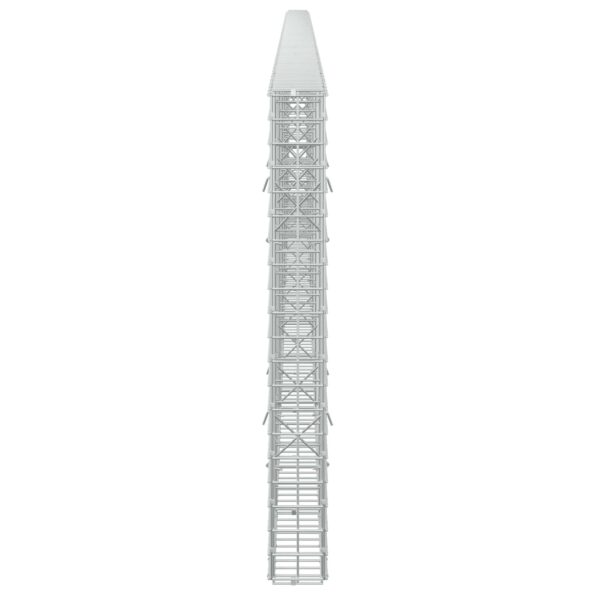 vidaXL Gabión s drôtom 5 mm a sieťou 5x5 cm 650x10x100 cm – Obrázok 4