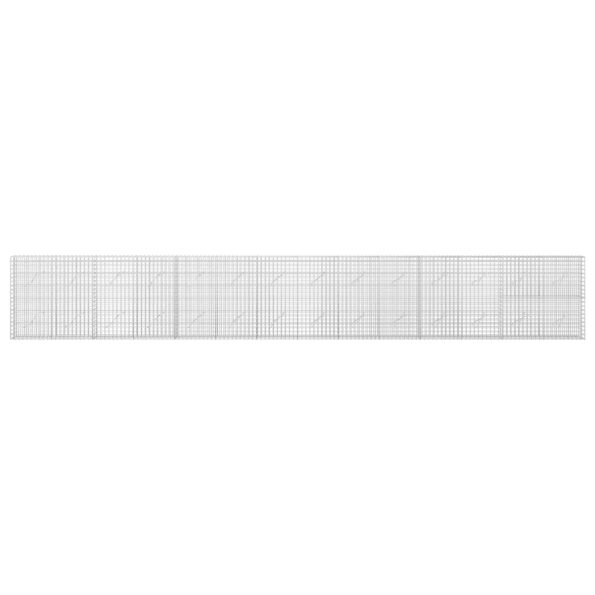 vidaXL Gabión s drôtom 5 mm a sieťou 5x5 cm 700x10x100 cm – Obrázok 3