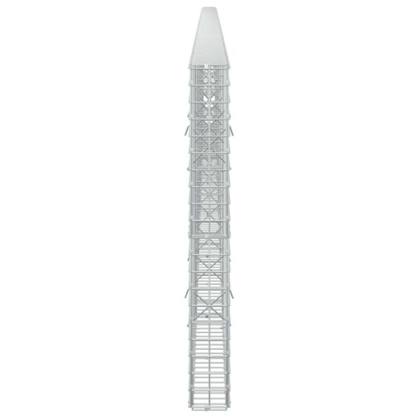 vidaXL Gabión s drôtom 5 mm a sieťou 5x5 cm 700x10x100 cm – Obrázok 4