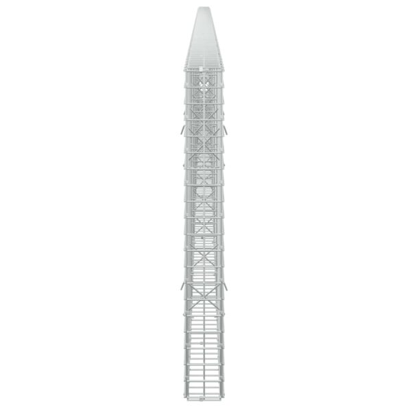vidaXL Gabión s drôtom 5 mm a sieťou 5x5 cm 800x10x100 cm – Obrázok 4