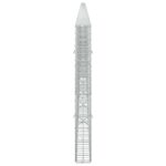 vidaXL Gabión s drôtom 5 mm a sieťou 5x5 cm 1000x10x100 cm – Obrázok 4