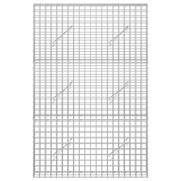 vidaXL Gabión s drôtom 5 mm a sieťou 5x5 cm 100x10x150 cm – Obrázok 3