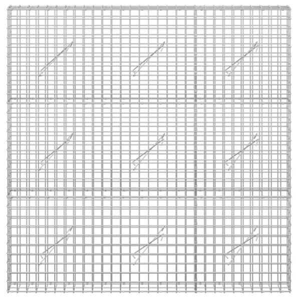 vidaXL Gabión s drôtom 5 mm a sieťou 5x5 cm 150x10x150 cm – Obrázok 3