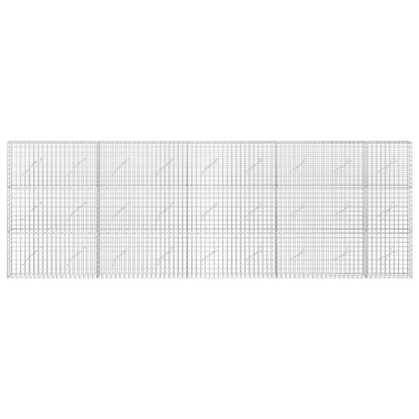 vidaXL Gabión s drôtom 5 mm a sieťou 5x5 cm 450x10x150 cm – Obrázok 3