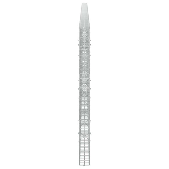 vidaXL Gabión s drôtom 5 mm a sieťou 5x5 cm 600x10x150 cm – Obrázok 4
