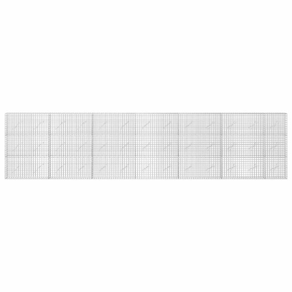 vidaXL Gabión s drôtom 5 mm a sieťou 5x5 cm 650x10x150 cm – Obrázok 3