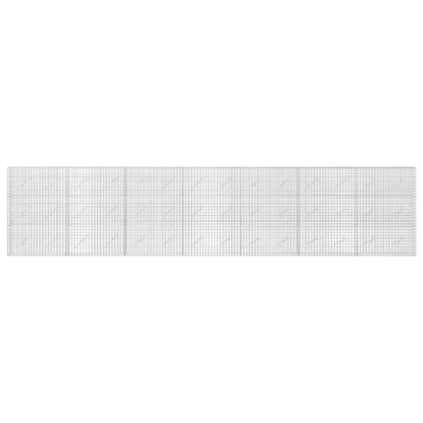 vidaXL Gabión s drôtom 5 mm a sieťou 5x5 cm 700x10x150 cm – Obrázok 3