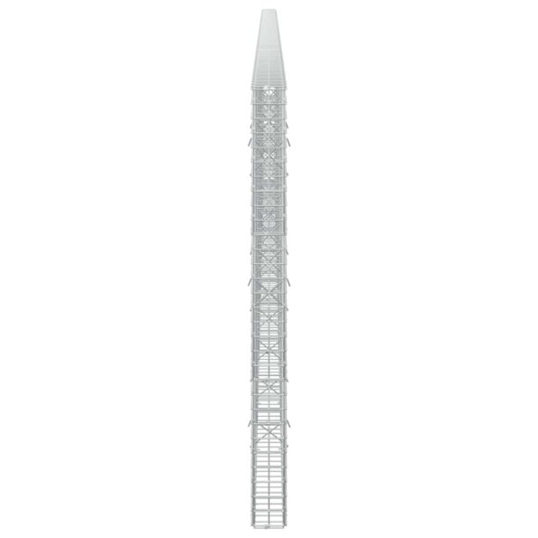 vidaXL Gabión s drôtom 5 mm a sieťou 5x5 cm 700x10x150 cm – Obrázok 4