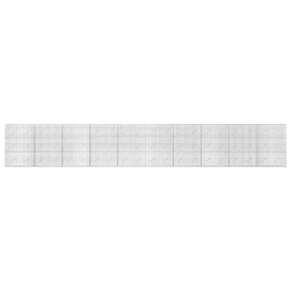 vidaXL Gabión s drôtom 5 mm a sieťou 5x5 cm 1000x10x150 cm – Obrázok 3