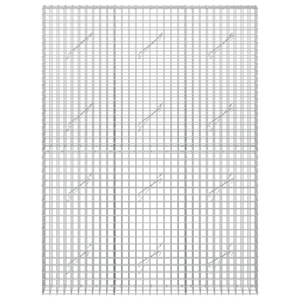 vidaXL Gabión s drôtom 5 mm a sieťou 5x5 cm 150x10x200 cm – Obrázok 3