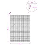 vidaXL Gabión s drôtom 5 mm a sieťou 5x5 cm 150x10x200 cm – Obrázok 6