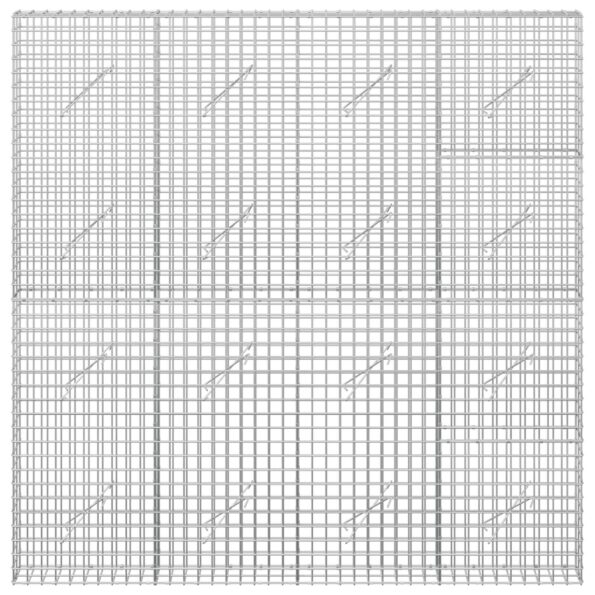 vidaXL Gabión s drôtom 5 mm a sieťou 5x5 cm 200x10x200 cm – Obrázok 3