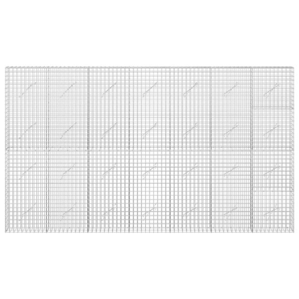 vidaXL Gabión s drôtom 5 mm a sieťou 5x5 cm 350x10x200 cm – Obrázok 3