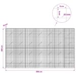vidaXL Gabión s drôtom 5 mm a sieťou 5x5 cm 350x10x200 cm – Obrázok 6