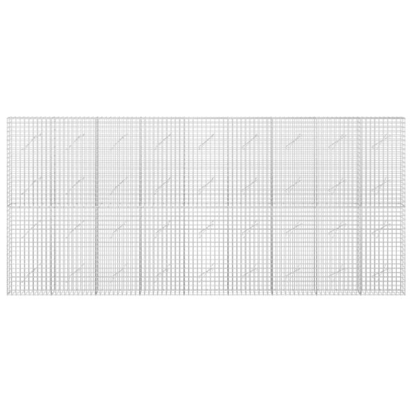 vidaXL Gabión s drôtom 5 mm a sieťou 5x5 cm 450x10x200 cm – Obrázok 3