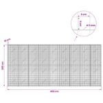 vidaXL Gabión s drôtom 5 mm a sieťou 5x5 cm 450x10x200 cm – Obrázok 6