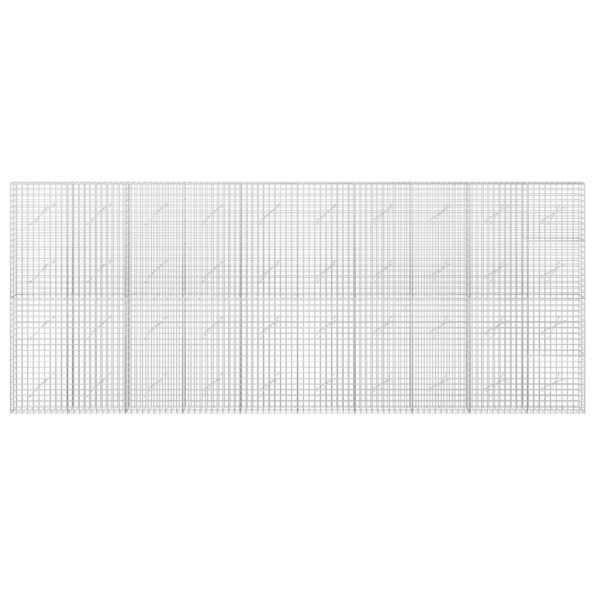 vidaXL Gabión s drôtom 5 mm a sieťou 5x5 cm 500x10x200 cm – Obrázok 3