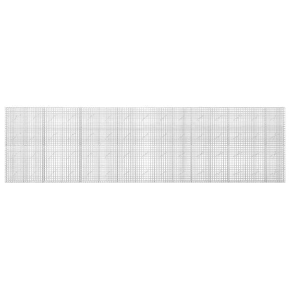 vidaXL Gabión s drôtom 5 mm a sieťou 5x5 cm 750x10x200 cm – Obrázok 3