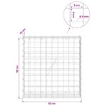 vidaXL Gabión s drôtom 5 mm a sieťou 5x5 cm 50x20x50 cm – Obrázok 6