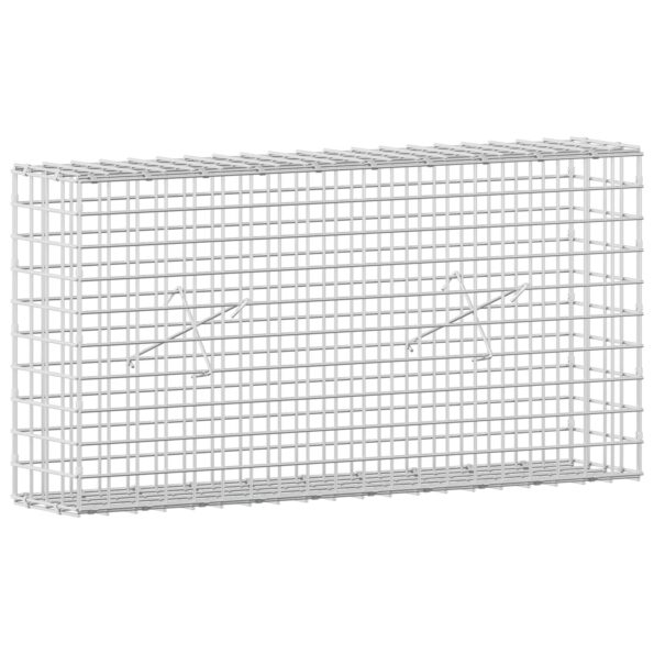 vidaXL Gabión s drôtom 5 mm a sieťou 5x5 cm 100x20x50 cm – Obrázok 2