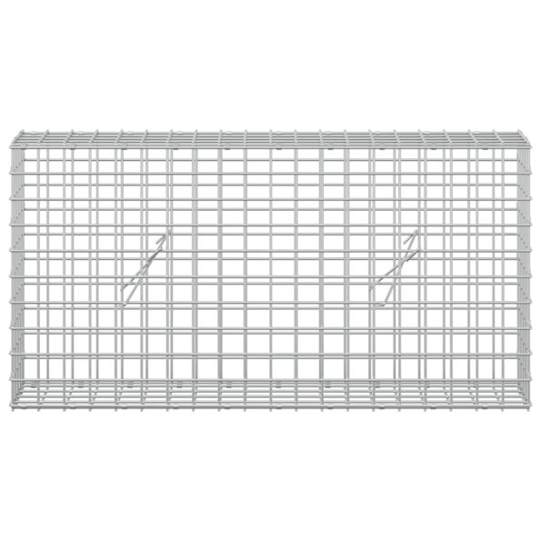 vidaXL Gabión s drôtom 5 mm a sieťou 5x5 cm 100x20x50 cm – Obrázok 3