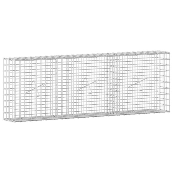 vidaXL Gabión s drôtom 5 mm a sieťou 5x5 cm 150x20x50 cm – Obrázok 2