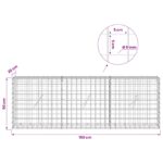 vidaXL Gabión s drôtom 5 mm a sieťou 5x5 cm 150x20x50 cm – Obrázok 6