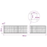 vidaXL Gabión s drôtom 5 mm a sieťou 5x5 cm 500x20x50 cm – Obrázok 6