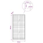 vidaXL Gabión s drôtom 5 mm a sieťou 5x5 cm 50x20x100 cm – Obrázok 6
