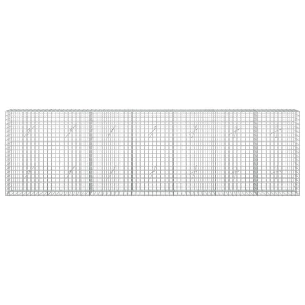 vidaXL Gabión s drôtom 5 mm a sieťou 5x5 cm 350x20x100 cm – Obrázok 3