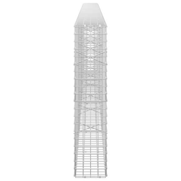 vidaXL Gabión s drôtom 5 mm a sieťou 5x5 cm 400x20x100 cm – Obrázok 4