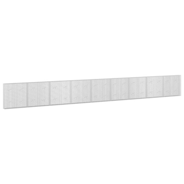 vidaXL Gabión s drôtom 5 mm a sieťou 5x5 cm 900x20x100 cm – Obrázok 2