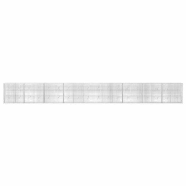 vidaXL Gabión s drôtom 5 mm a sieťou 5x5 cm 900x20x100 cm – Obrázok 3