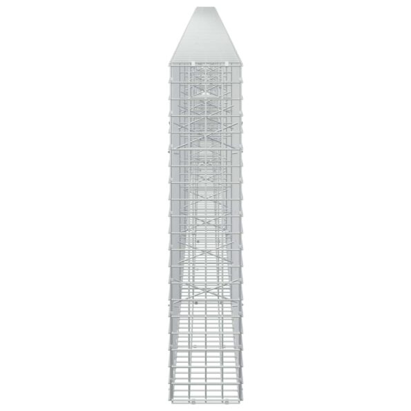 vidaXL Gabión s drôtom 5 mm a sieťou 5x5 cm 900x20x100 cm – Obrázok 4
