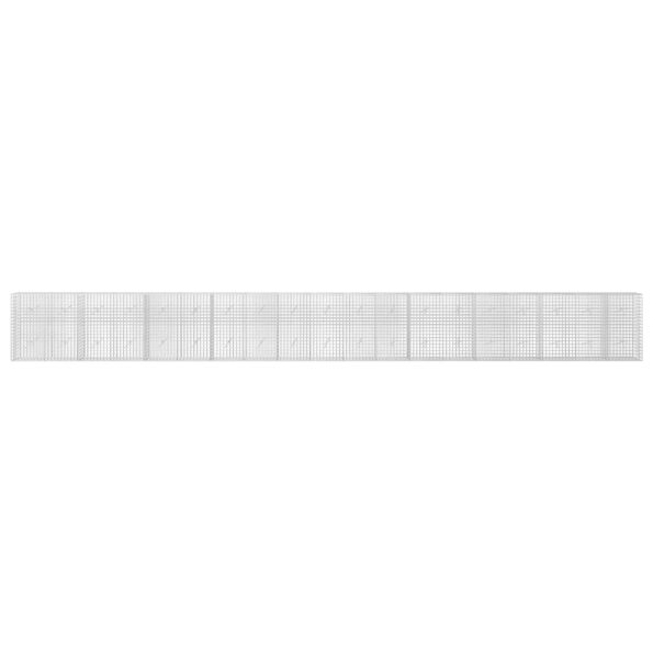 vidaXL Gabión s drôtom 5 mm a sieťou 5x5 cm 950x20x100 cm – Obrázok 3