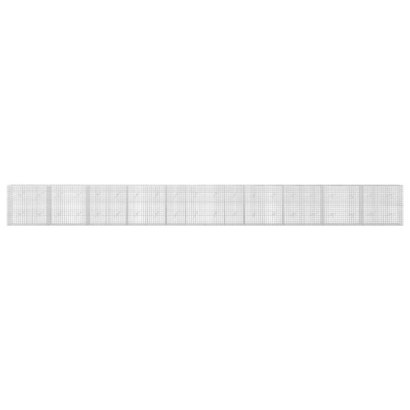 vidaXL Gabión s drôtom 5 mm a sieťou 5x5 cm 1000x20x100 cm – Obrázok 3