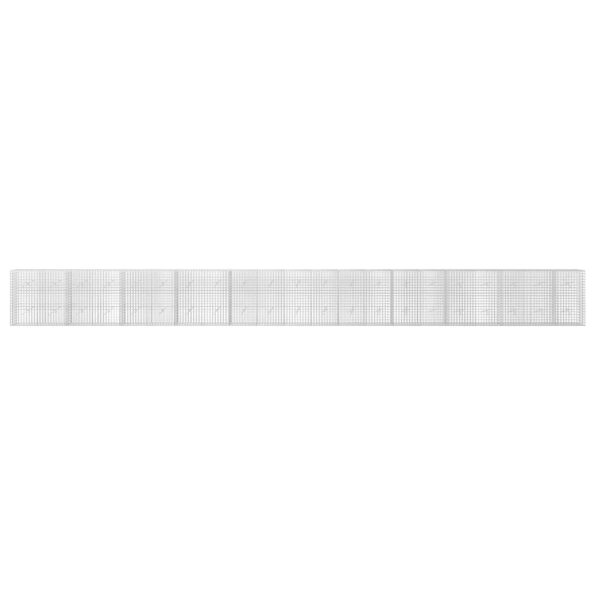 vidaXL Gabión s drôtom 5 mm a sieťou 5x5 cm 1050x20x100 cm – Obrázok 3