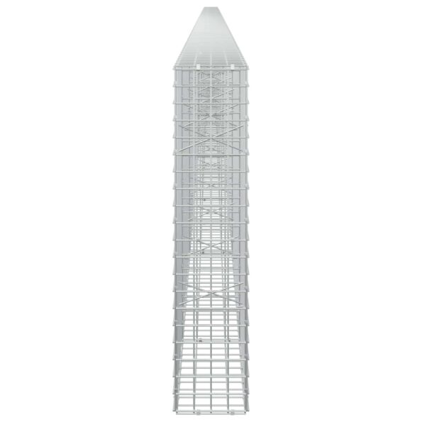 vidaXL Gabión s drôtom 5 mm a sieťou 5x5 cm 1050x20x100 cm – Obrázok 4