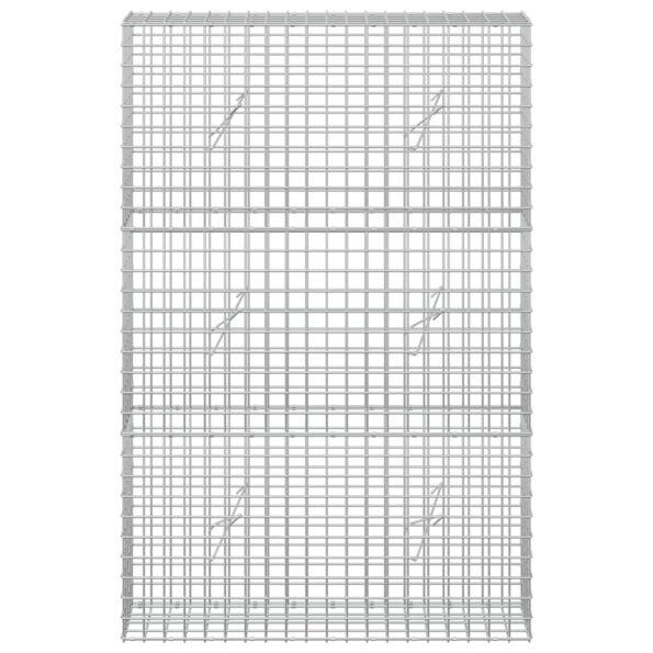 vidaXL Gabión s drôtom 5 mm a sieťou 5x5 cm 100x20x150 cm – Obrázok 3