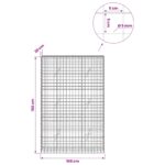 vidaXL Gabión s drôtom 5 mm a sieťou 5x5 cm 100x20x150 cm – Obrázok 6