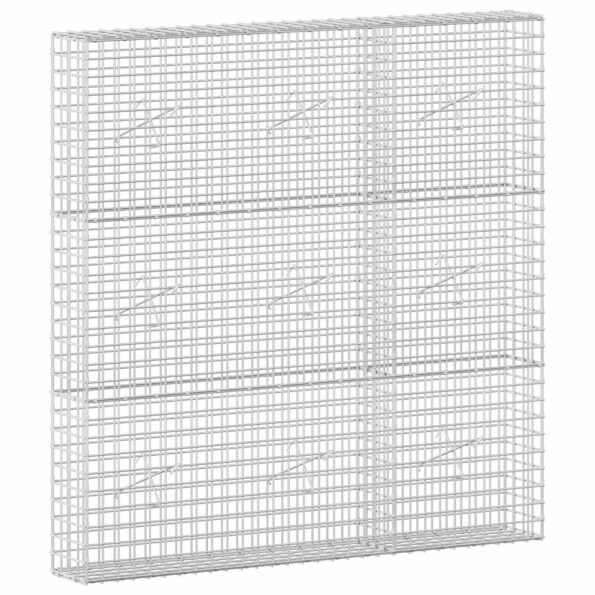 vidaXL Gabión s drôtom 5 mm a sieťou 5x5 cm 150x20x150 cm – Obrázok 2