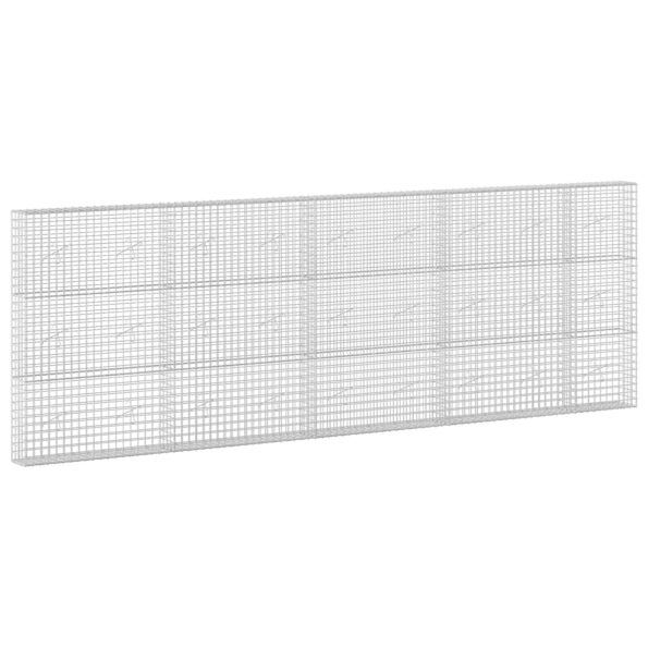 vidaXL Gabión s drôtom 5 mm a sieťou 5x5 cm 450x20x150 cm – Obrázok 2