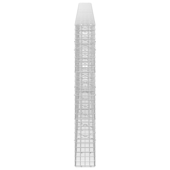 vidaXL Gabión s drôtom 5 mm a sieťou 5x5 cm 450x20x150 cm – Obrázok 4