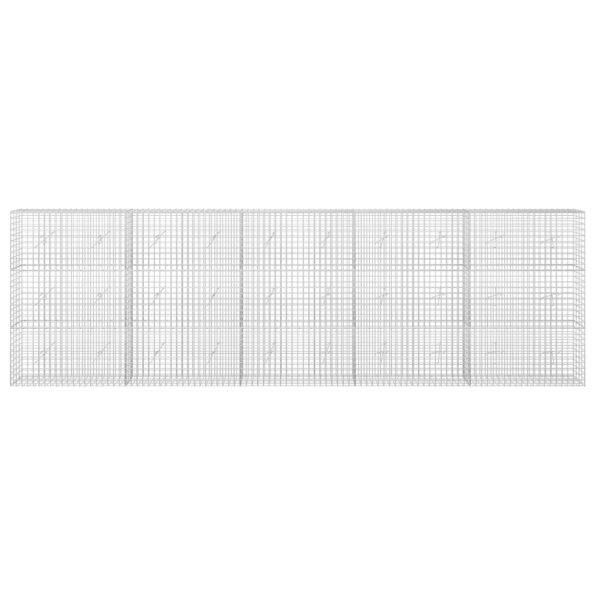 vidaXL Gabión s drôtom 5 mm a sieťou 5x5 cm 500x20x150 cm – Obrázok 3