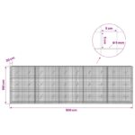 vidaXL Gabión s drôtom 5 mm a sieťou 5x5 cm 500x20x150 cm – Obrázok 6