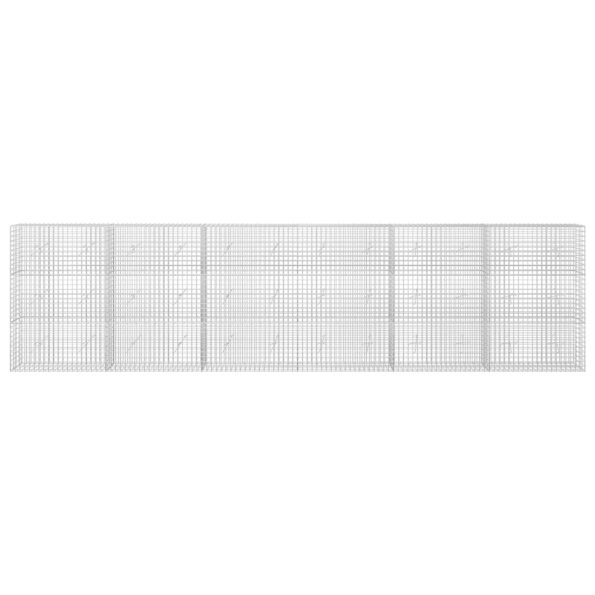 vidaXL Gabión s drôtom 5 mm a sieťou 5x5 cm 600x20x150 cm – Obrázok 3