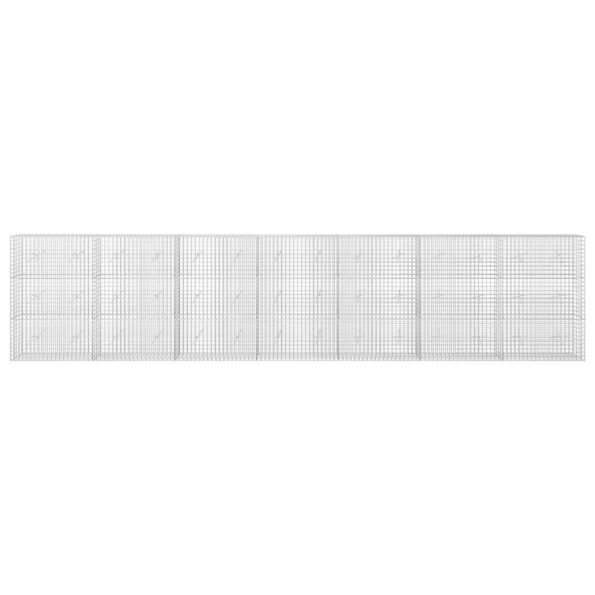 vidaXL Gabión s drôtom 5 mm a sieťou 5x5 cm 700x20x150 cm – Obrázok 3
