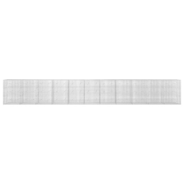 vidaXL Gabión s drôtom 5 mm a sieťou 5x5 cm 1100x20x150 cm – Obrázok 3